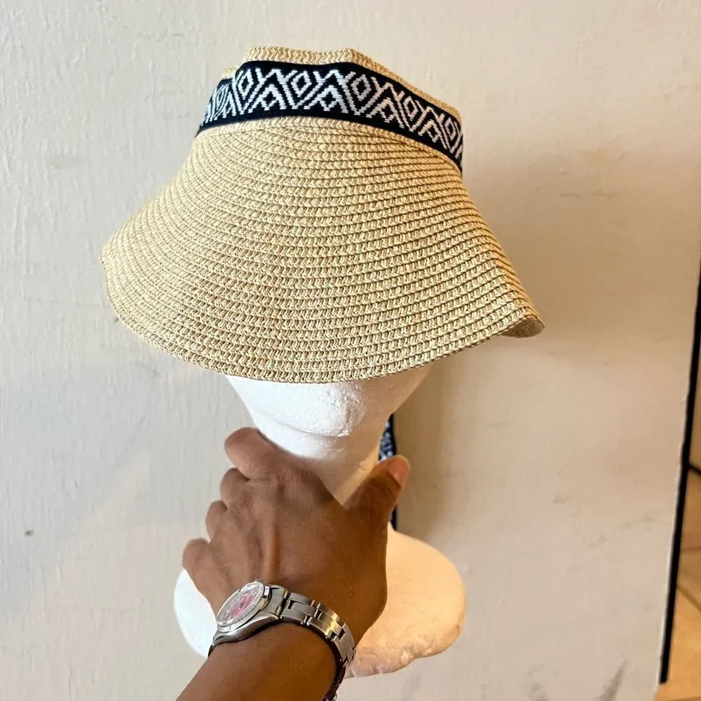 Sea & Grass Hat Straws Visor